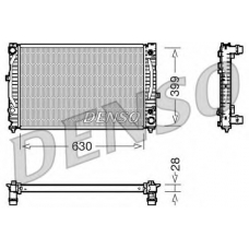 DRM02031 DENSO Радиатор, охлаждение двигателя