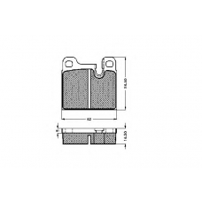 30102 SPIDAN Комплект тормозных колодок, дисковый тормоз