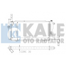 156800 KALE OTO RADYATOR Радиатор, охлаждение двигателя