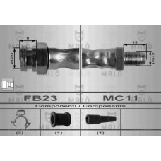 8411 Malo Тормозной шланг