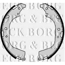 BBS6182 BORG & BECK Комплект тормозных колодок