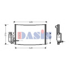 152740N AKS DASIS Конденсатор, кондиционер