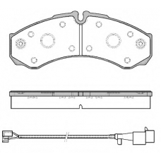 P7513.52 WOKING Комплект тормозных колодок, дисковый тормоз