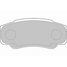 FD6897N NECTO Комплект тормозных колодок, дисковый тормоз