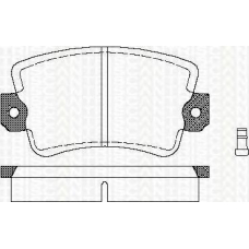 8110 25053 TRISCAN Комплект тормозных колодок, дисковый тормоз