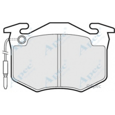 PAD496 APEC Комплект тормозных колодок, дисковый тормоз