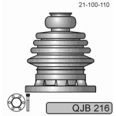 QJB216 QUINTON HAZELL Комплект пылника, приводной вал