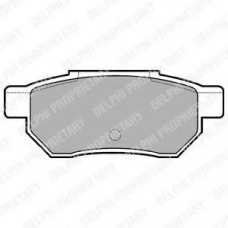 LP562 DELPHI Комплект тормозных колодок, дисковый тормоз