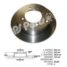 IBP-1510 IPS Parts Тормозной диск