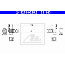 24.5279-0225.3 ATE Тормозной шланг