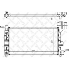 10-25894-SX STELLOX Радиатор, охлаждение двигателя