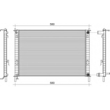 350213919000 MAGNETI MARELLI Радиатор, охлаждение двигателя