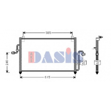 512020N AKS DASIS Конденсатор, кондиционер