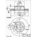 09.9166.10 BREMBO Тормозной диск