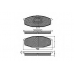 32607 SPIDAN Комплект тормозных колодок, дисковый тормоз