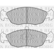 BBP1505 BORG & BECK Комплект тормозных колодок, дисковый тормоз