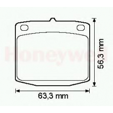 572108B BENDIX Комплект тормозных колодок, дисковый тормоз