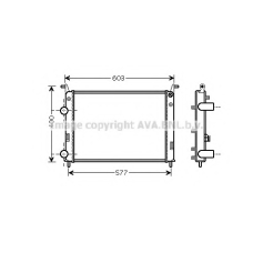 FTA2336 AVA Радиатор, охлаждение двигателя