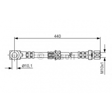 1 987 476 694 BOSCH Тормозной шланг