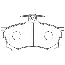 PK-3102 JNBK Колодки тормозные