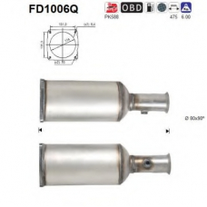 FD1006Q AS Сажевый / частичный фильтр, система выхлопа ОГ