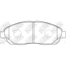 PN3479 NiBK Комплект тормозных колодок, дисковый тормоз