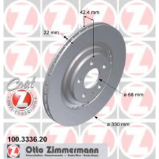 100.3336.20 ZIMMERMANN Тормозной диск