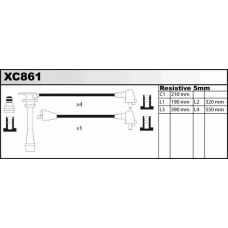 XC861 QUINTON HAZELL Комплект проводов зажигания