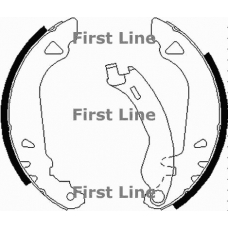 FBS514 FIRST LINE Комплект тормозных колодок