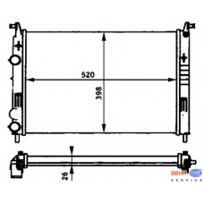 8MK 376 720-581 HELLA Радиатор, охлаждение двигателя