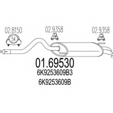 01.69530 MTS Глушитель выхлопных газов конечный