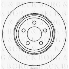 BBD6053S BORG & BECK Тормозной диск