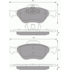 685181 ROULUNDS Комплект тормозных колодок, дисковый тормоз