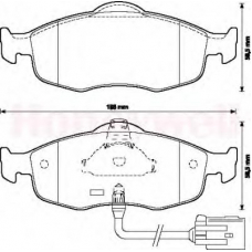 571522X BENDIX Комплект тормозных колодок, дисковый тормоз