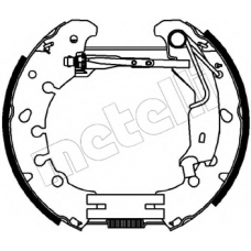 51-0222 METELLI Комплект тормозных колодок