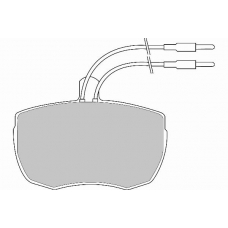 FD559V NECTO Комплект тормозных колодок, дисковый тормоз