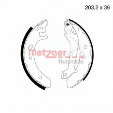 MG 580 METZGER Комплект тормозных колодок