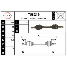 T58219 EAI Приводной вал