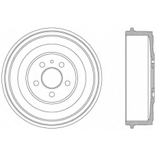 BAD9028.10 OPEN PARTS Тормозной барабан