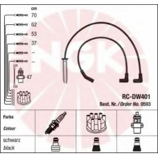 0593 NGK Комплект проводов зажигания