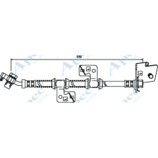 HOS3542 APEC Тормозной шланг