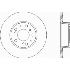 BDA1140.10 OPEN PARTS Тормозной диск