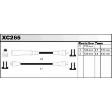 XC265 QUINTON HAZELL Комплект проводов зажигания