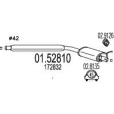01.52810 MTS Средний глушитель выхлопных газов