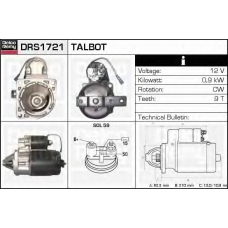 DRS1721 DELCO REMY Стартер