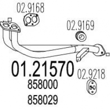 01.21570 MTS Труба выхлопного газа