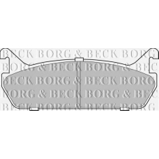 BBP1828 BORG & BECK Комплект тормозных колодок, дисковый тормоз