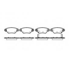 P7853.02 WOKING Комплект тормозных колодок, дисковый тормоз