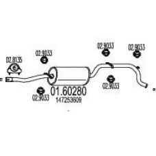 01.60280 MTS Глушитель выхлопных газов конечный