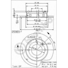 BS 7207 BRECO Тормозной диск